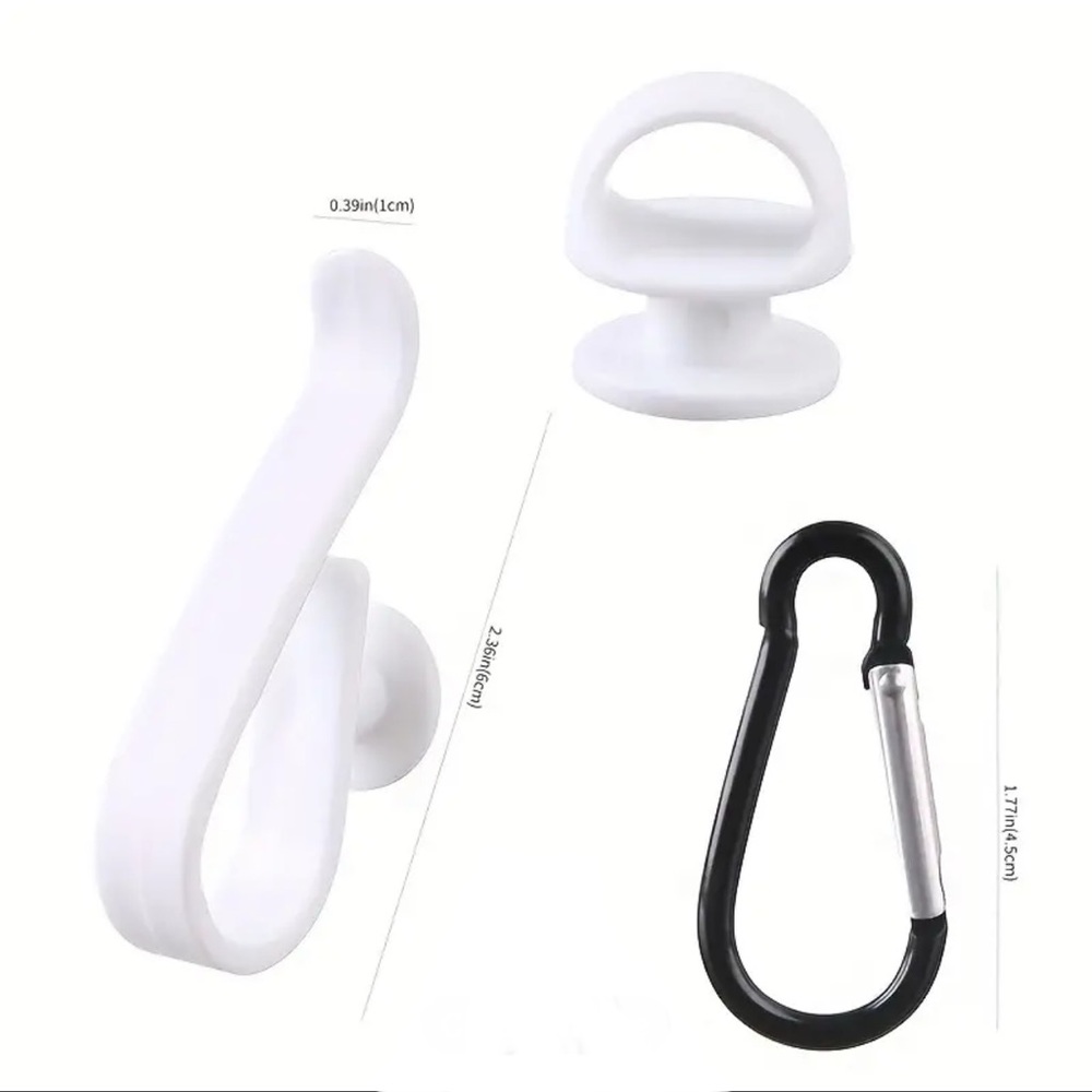 3pcs Beach Bag Hook With Carabiner #249